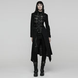 Punk Double-Zipper Skeleton  Coat