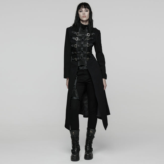 Punk Double-Zipper Skeleton  Coat