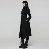 Punk Double-Zipper Skeleton  Coat