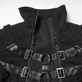 Punk Double-Zipper Skeleton  Coat