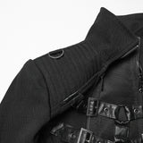 Punk Double-Zipper Skeleton  Coat