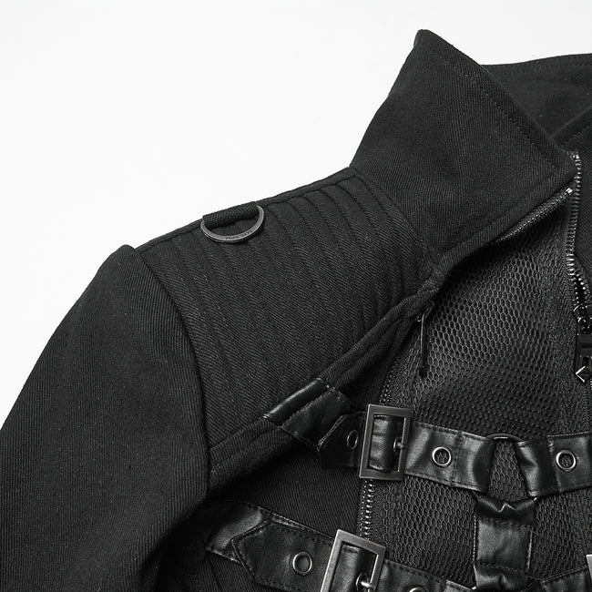 Punk Double-Zipper Skeleton  Coat