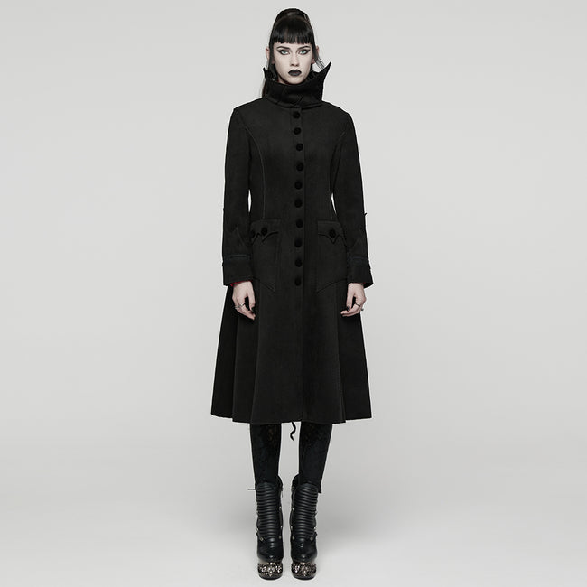 Night Bat Goth Wool Coat