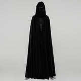 Goth Embroidered  Velvet Cloak