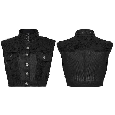 Cool Ragged Punk Short Vest