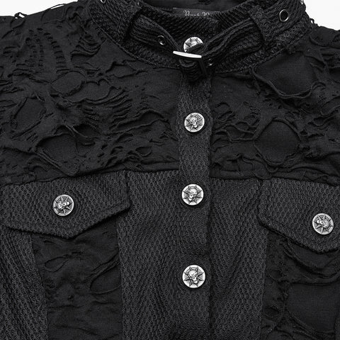 Cool Ragged Punk Short Vest