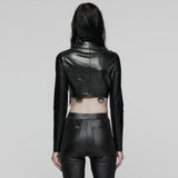 Faux Leather Punk Jacket