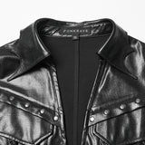 Faux Leather Punk Jacket
