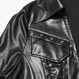 Faux Leather Punk Jacket
