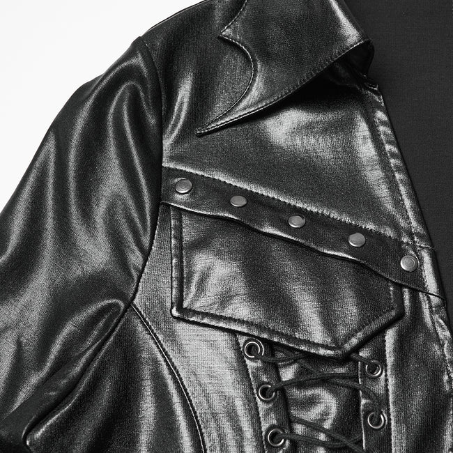 Faux Leather Punk Jacket