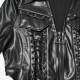 Faux Leather Punk Jacket