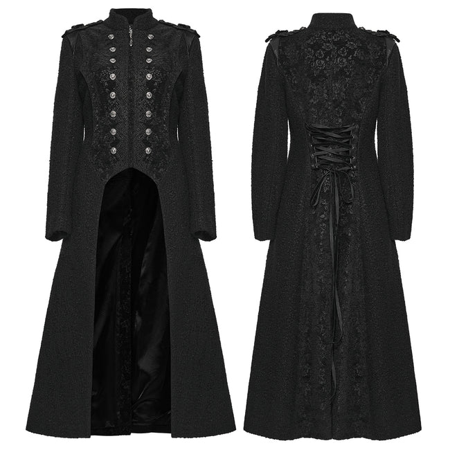 Night Bat Goth Wool Coat