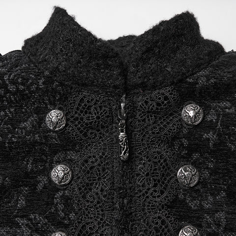 Night Bat Goth Wool Coat