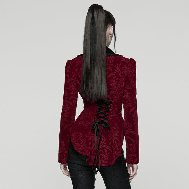 Goth Vintage Print Coat