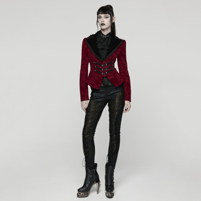 Goth Vintage Print Coat