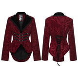 Goth Vintage Print Coat