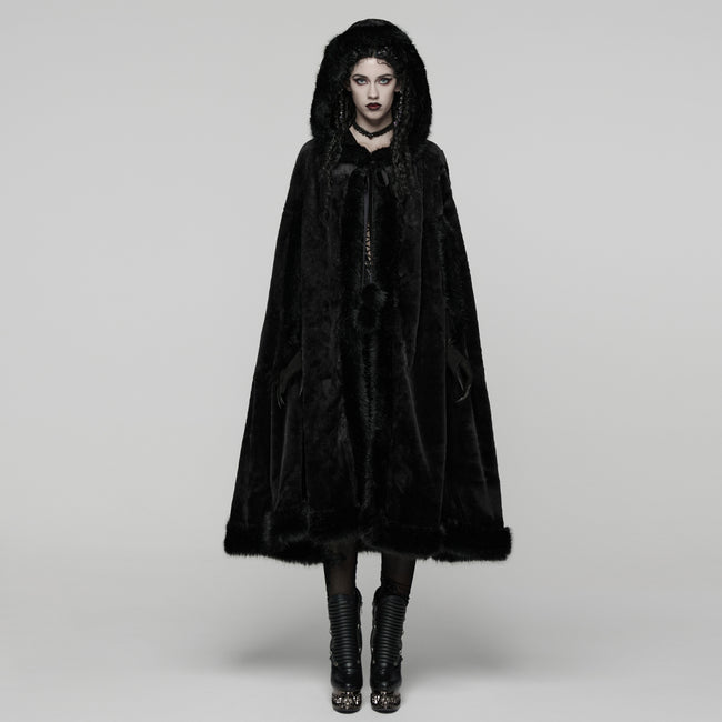 Goth Mid-length Hooded Cloak