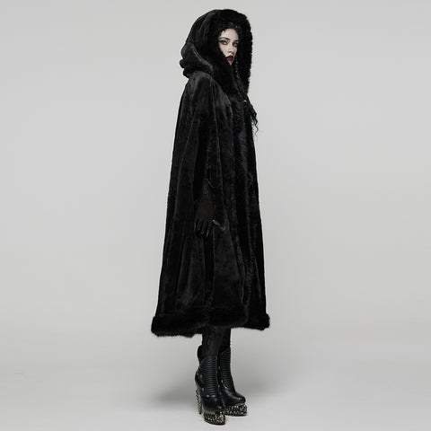 Goth Mid-length Hooded Cloak