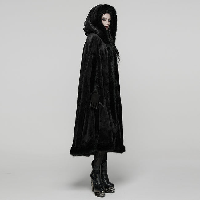 Goth Mid-length Hooded Cloak
