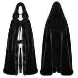 Goth Mid-length Hooded Cloak