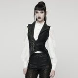 Punk Flamorous Lapel Vest