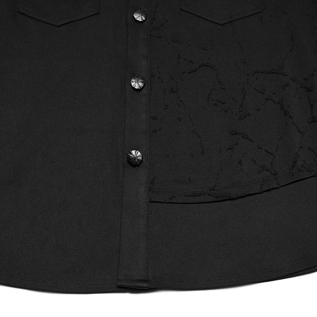 Cyberpunk Splicing Shirt For Men