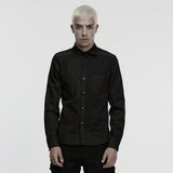 Cyberpunk Splicing Shirt For Men