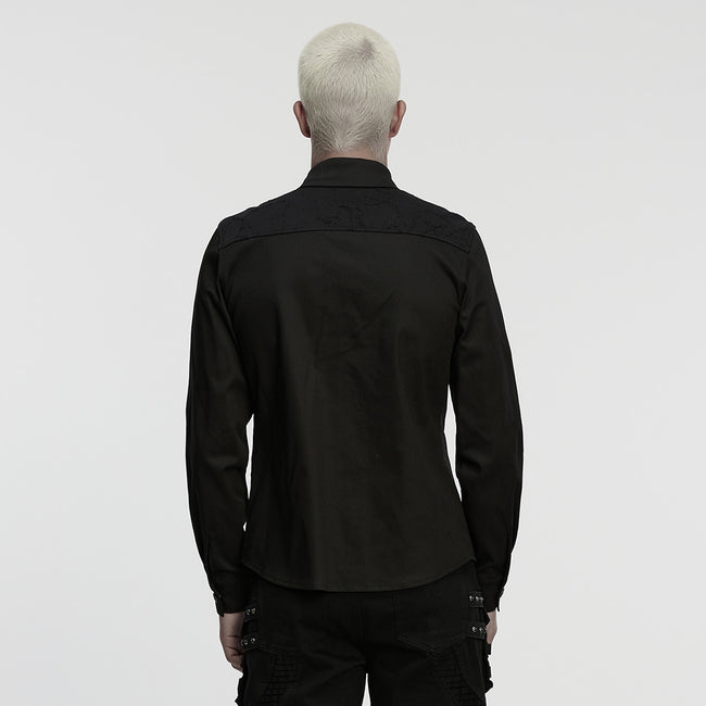 Cyberpunk Splicing Shirt For Men