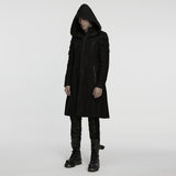 Cyberpunk hooded men's jacket