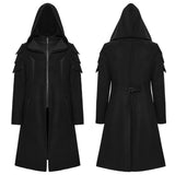 Cyberpunk hooded men's jacket
