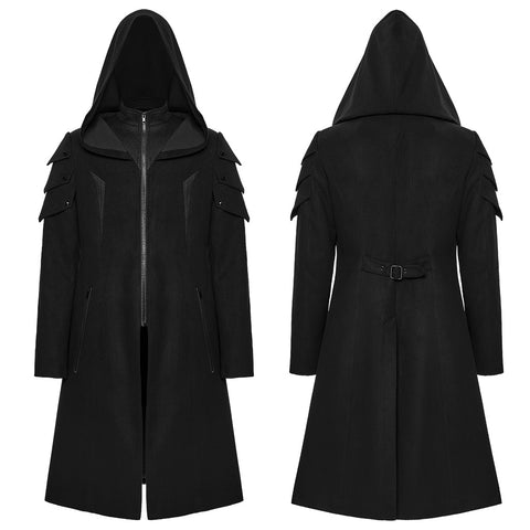 Cyberpunk hooded men's jacket