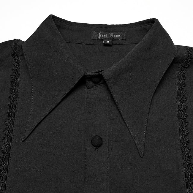 Goth Rose Jacquard Shirt