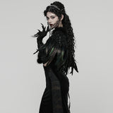 Gorgeous Goth Feather Shawl