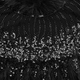 Gorgeous Goth Feather Shawl