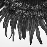 Gorgeous Goth Feather Shawl