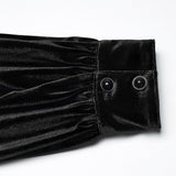 Daily Goth luster velvet shirt