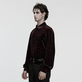 Daily Goth luster velvet shirt