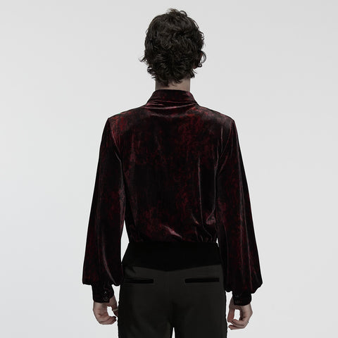Daily Goth luster velvet shirt