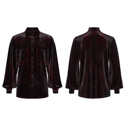 Daily Goth luster velvet shirt