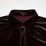 Daily Goth luster velvet shirt