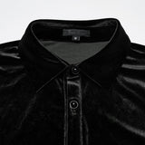 Daily Goth luster velvet shirt