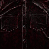 Daily Goth luster velvet shirt