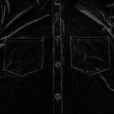 Daily Goth luster velvet shirt