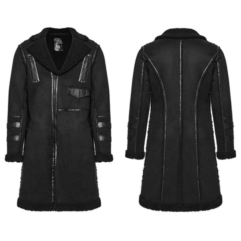 Rough punk plush jacket