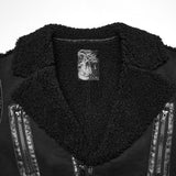 Rough punk plush jacket