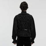 Goth palace decal lapel vest