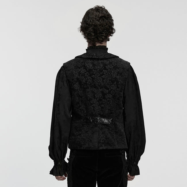 Goth palace decal lapel vest
