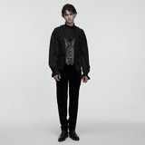 Goth palace decal lapel vest