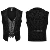 Goth palace decal lapel vest