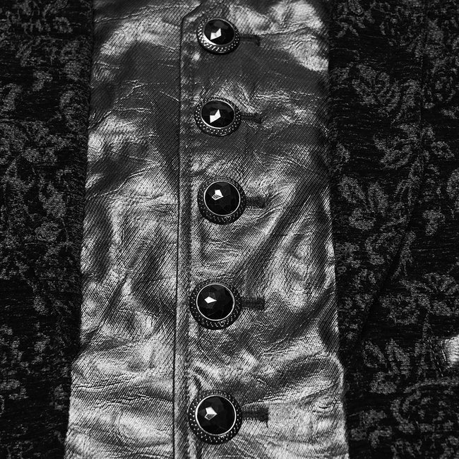 Goth palace decal lapel vest